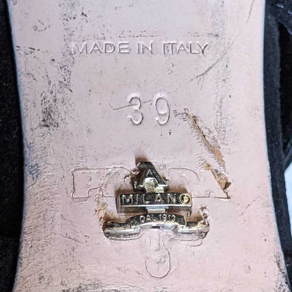 Prada Suede Gladiator Block Heel Sandals in Black… - image 11