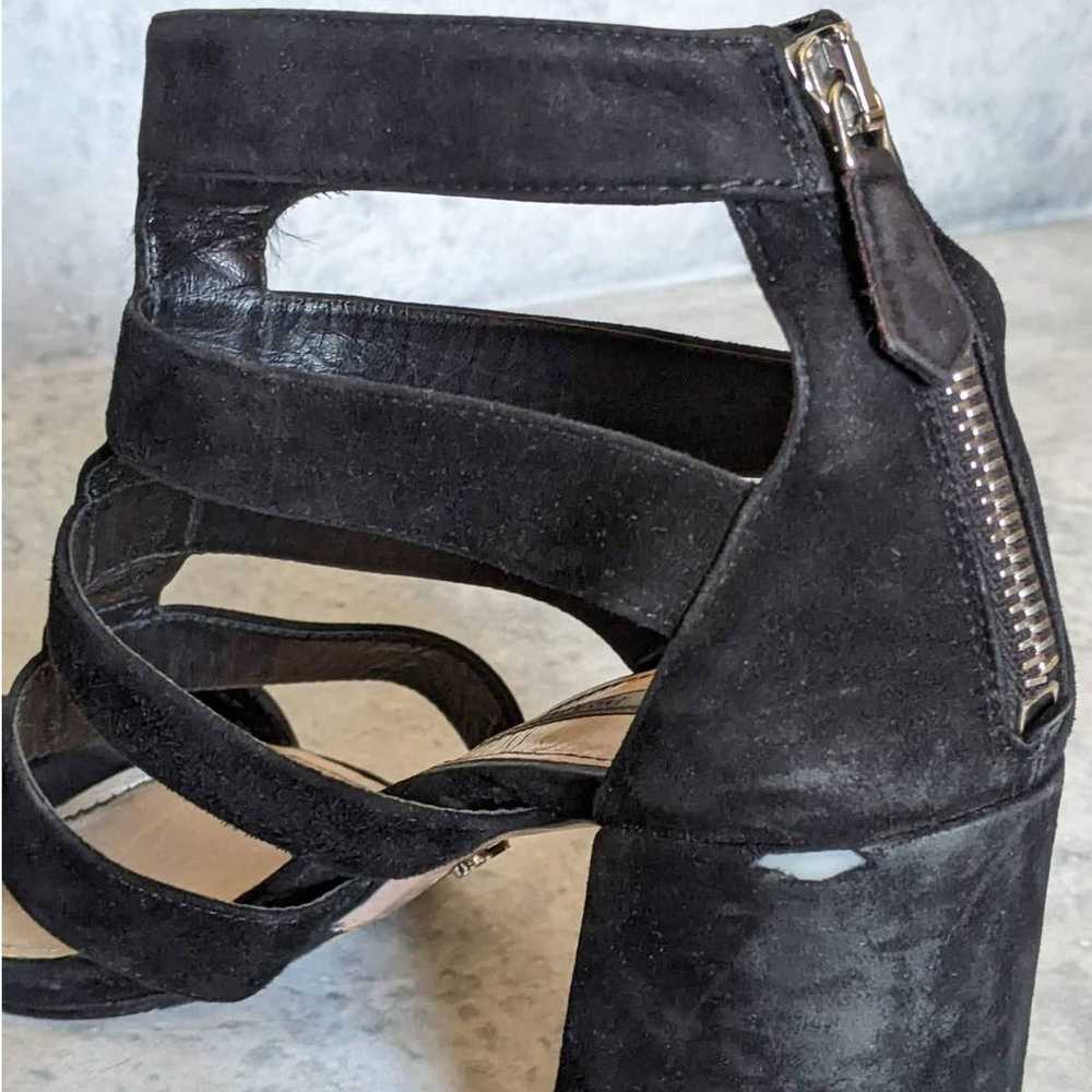 Prada Suede Gladiator Block Heel Sandals in Black… - image 9