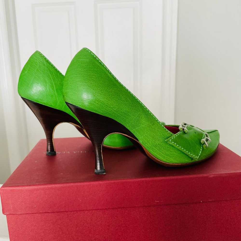 Bottega Veneta green pumps size 35 - image 3