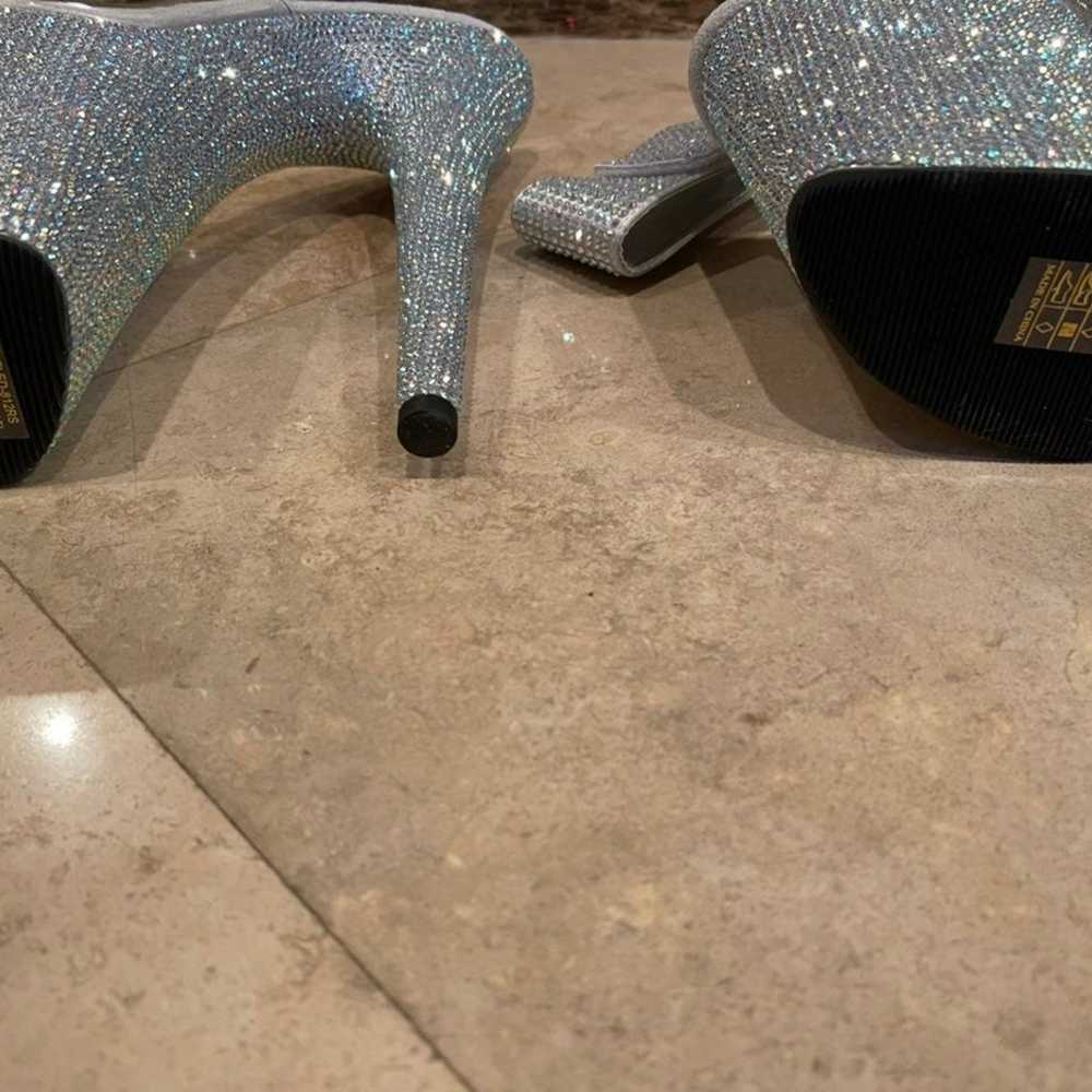 Bedazzled Pleaser Rhinestone 8 inch Heels… - image 9