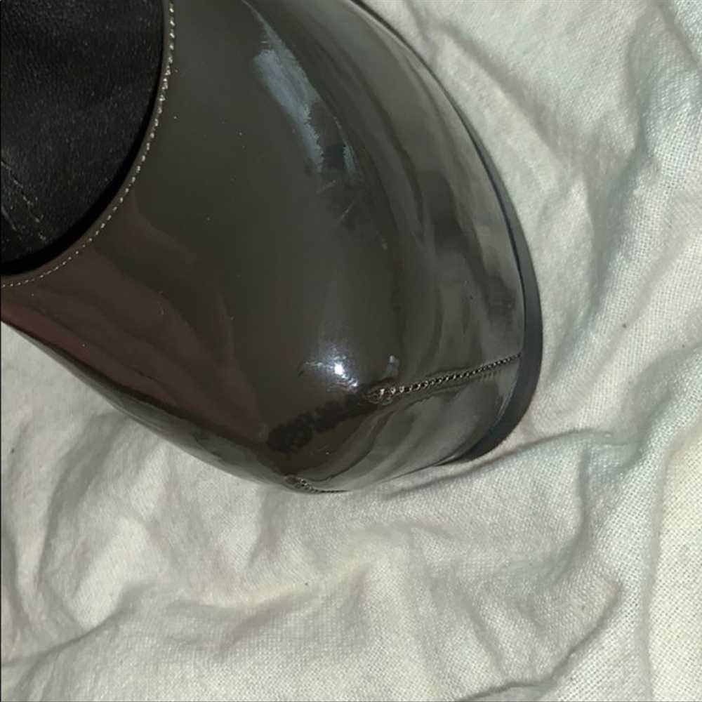 Grey Yves Saint Laurent Tribtoo Pump - image 7