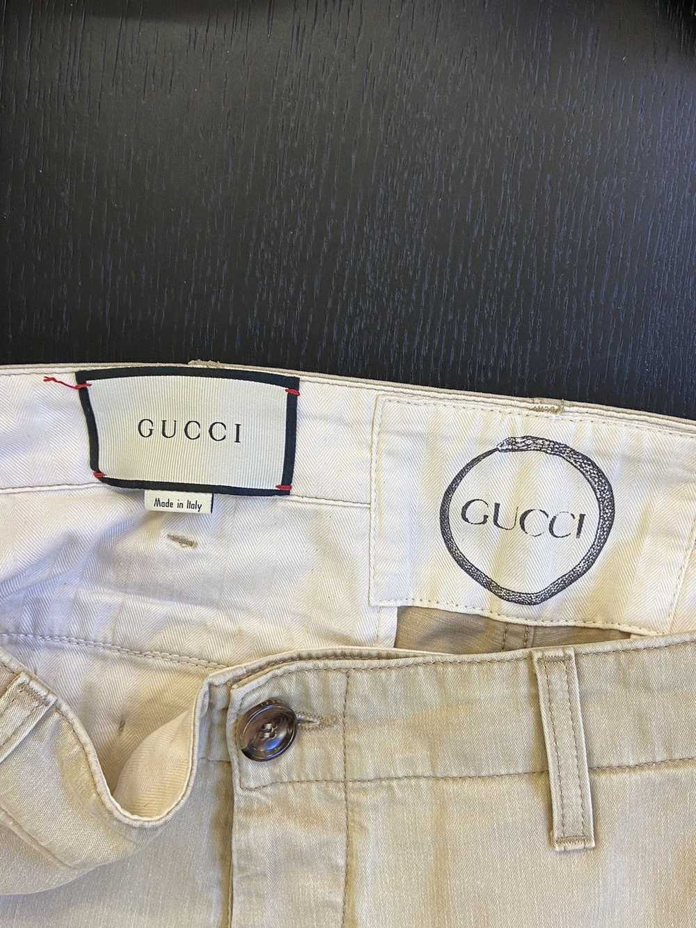 Gucci Gucci Embroidered Dragon Pants - image 4