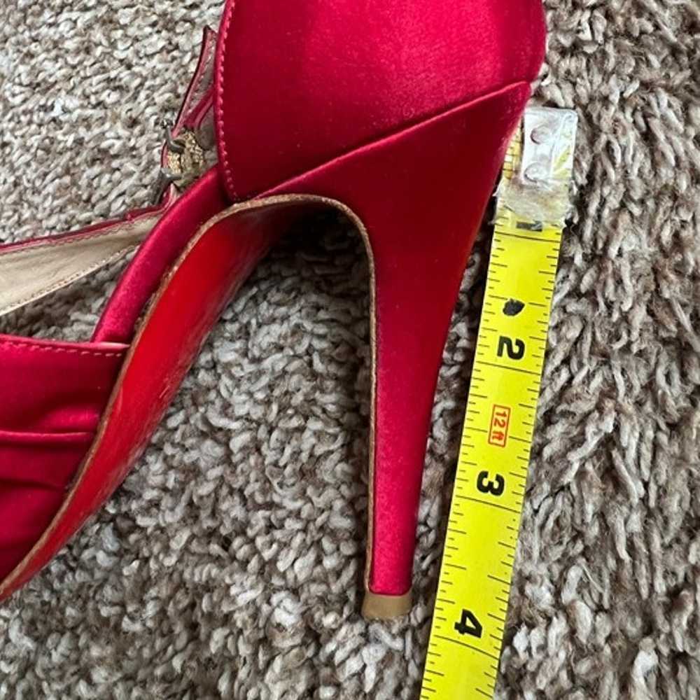 Christian Louboutin Women's Red Satin Red Bottom … - image 12