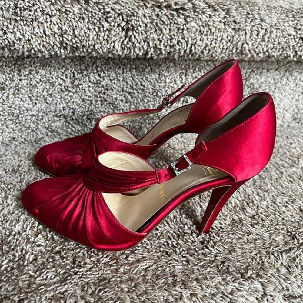 Christian Louboutin Women's Red Satin Red Bottom … - image 6