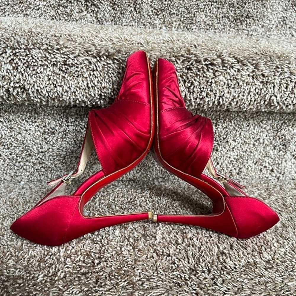 Christian Louboutin Women's Red Satin Red Bottom … - image 8