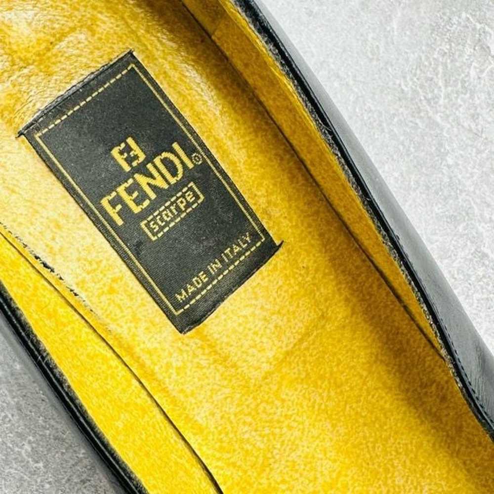 Vintage FENDI Scarpe Zucca Pumps Round Toe Size 7… - image 11