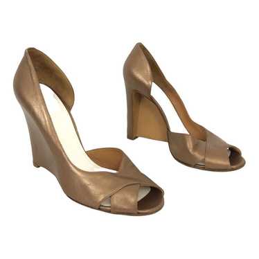 MAISON MARGIELA★素敵！MM22 glossed-leather wedge mules MAISON MARGIELA MM22 glossed-leather wedge mules | THE OUTNET