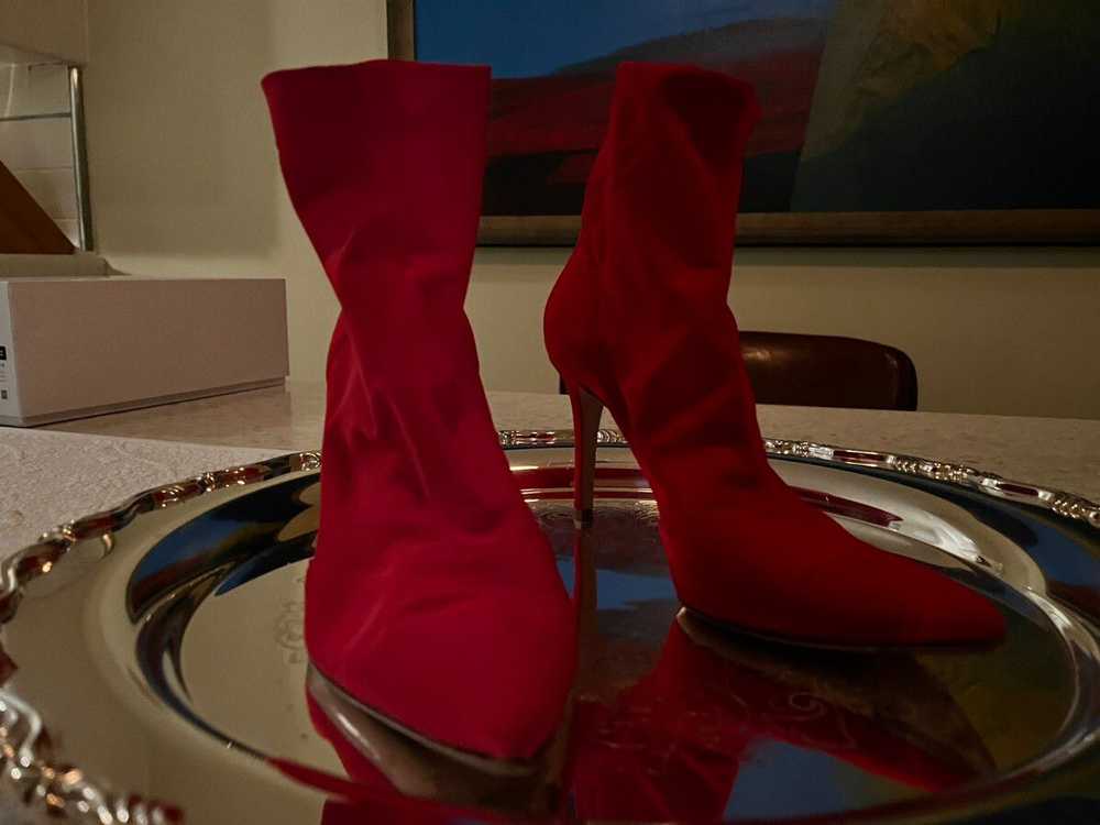 Gianvito Rossi Gianvito Red Suede leather stilett… - image 3
