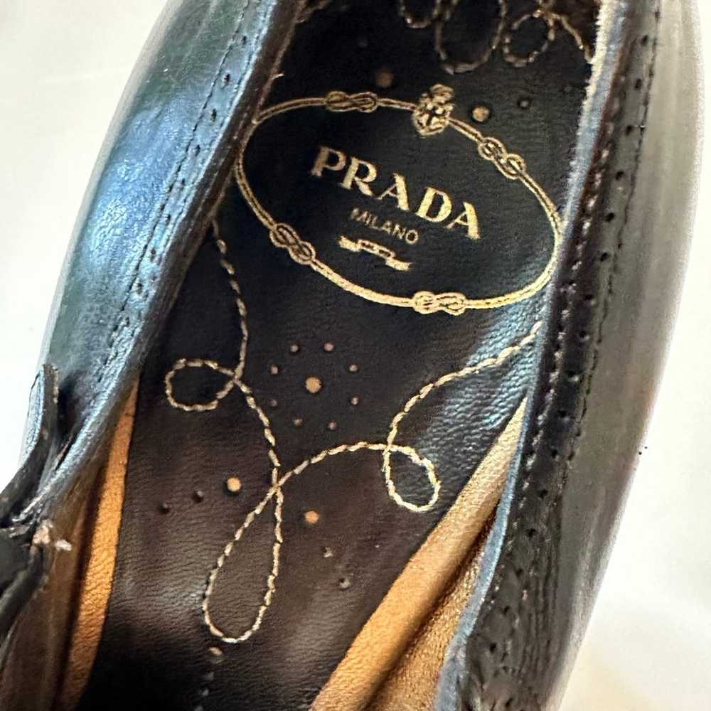 Prada Mary Jane Platform Heels Womens Size EU 37.… - image 3