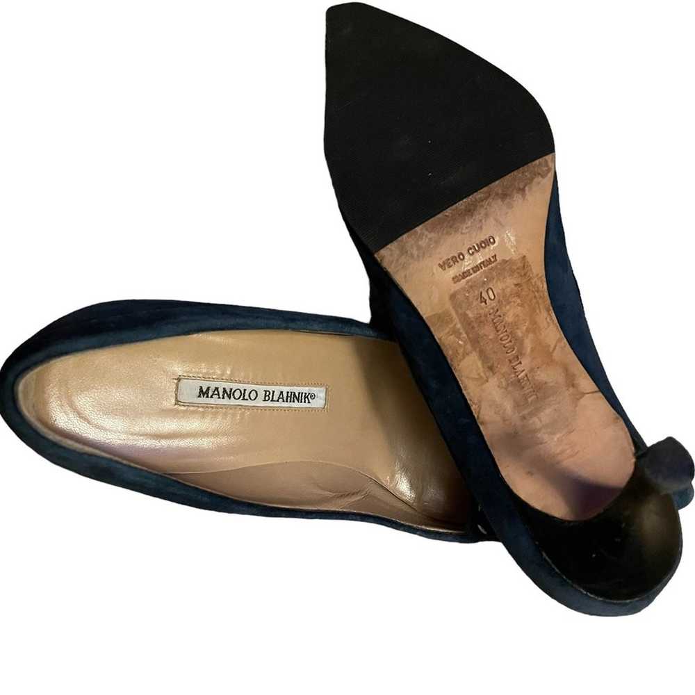 Manolo Blahnik leather pumps Size 40 - image 3