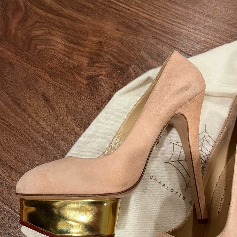 charlotte olympia dolly platform heels pink blush… - image 12