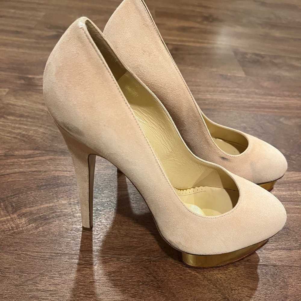 charlotte olympia dolly platform heels pink blush… - image 4