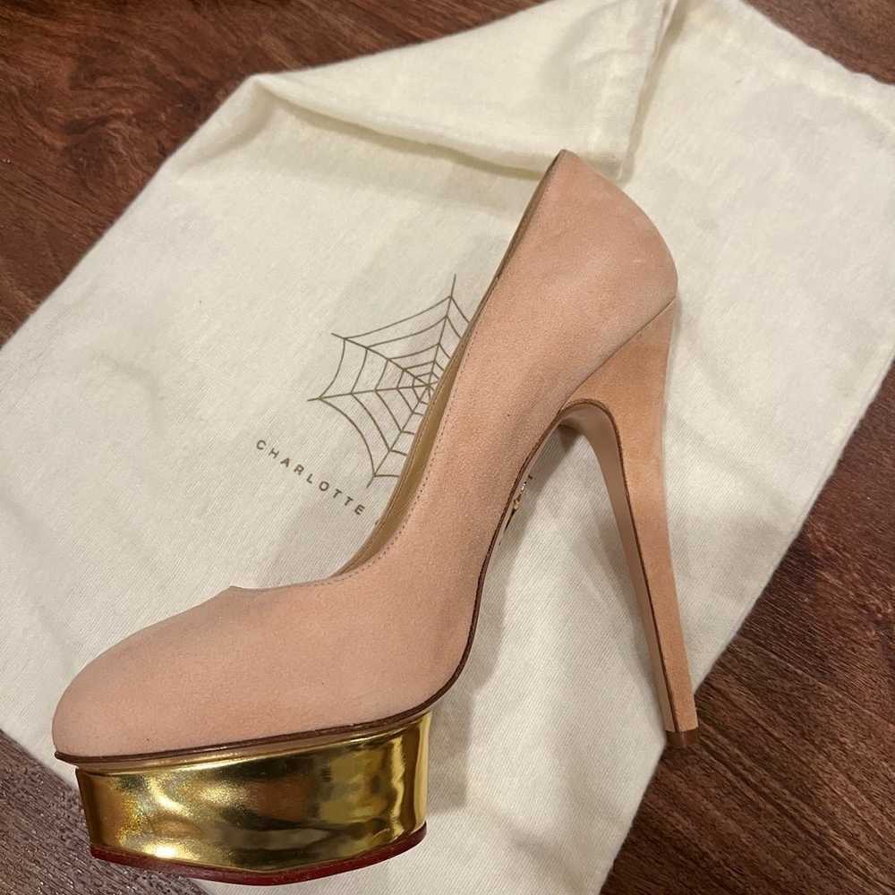 charlotte olympia dolly platform heels pink blush… - image 8