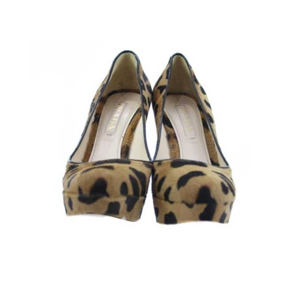 PRADA Leopard Print Pony Hair Pumps - image 2