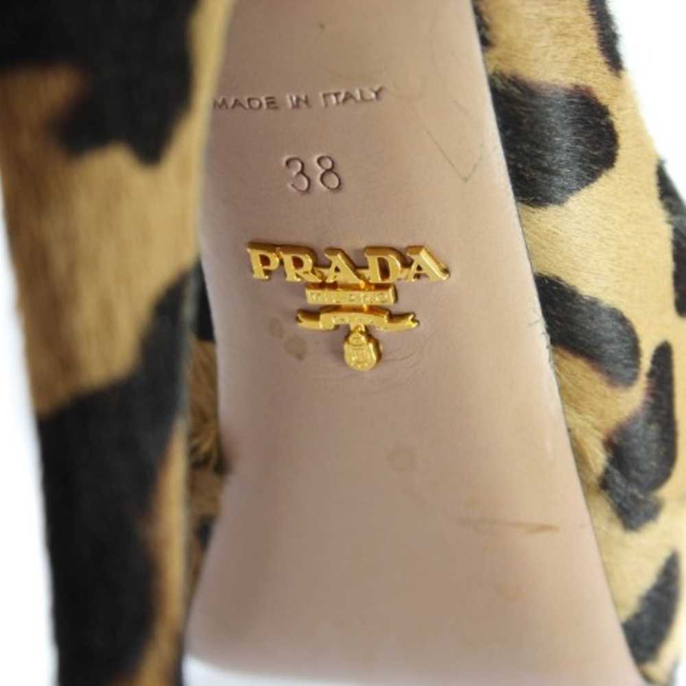 PRADA Leopard Print Pony Hair Pumps - image 6