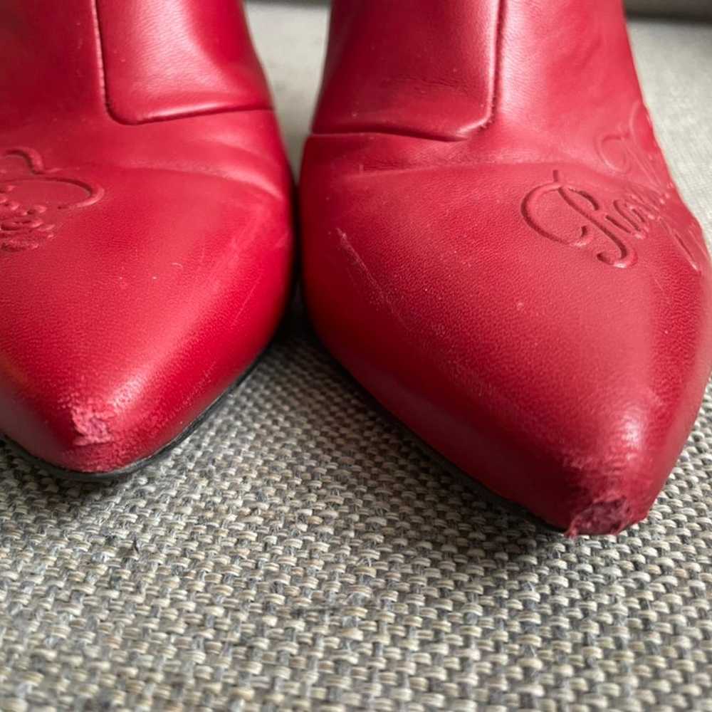 Roger vivier red leather mules - image 5