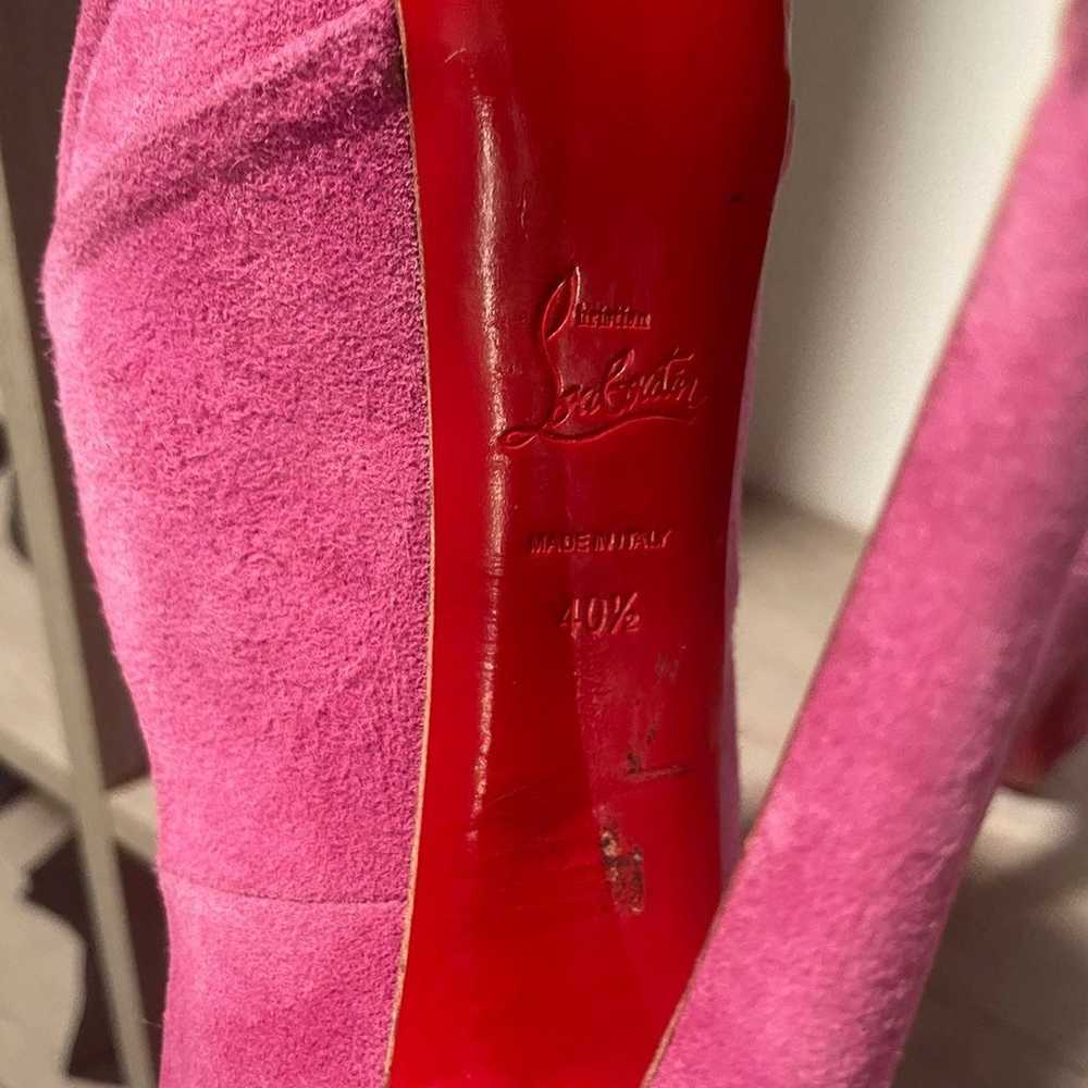christian louboutin heels pink