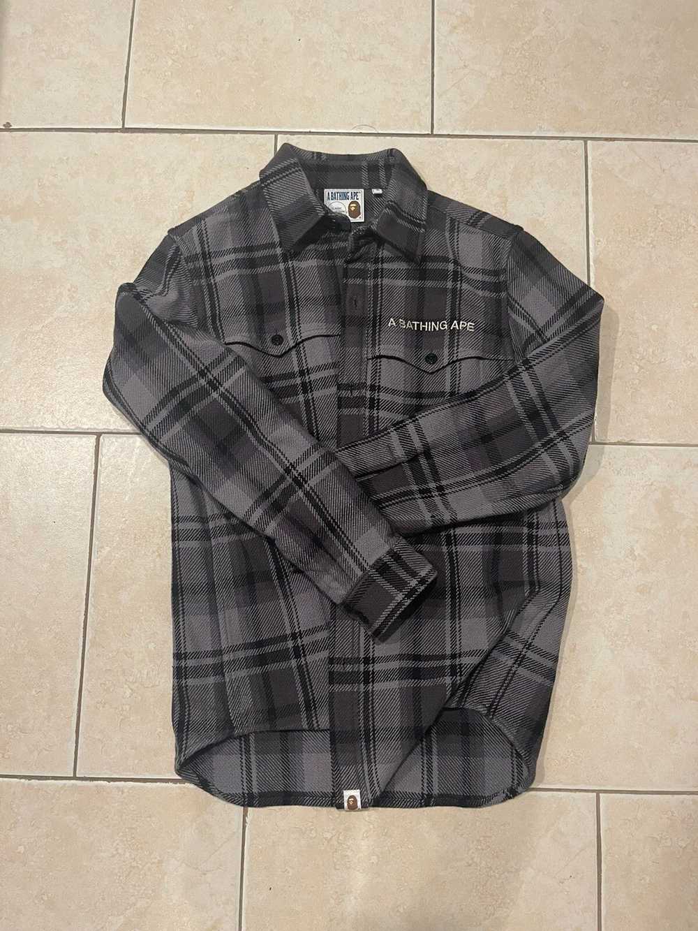 Bape Bape Check Flannel Shirt - image 1