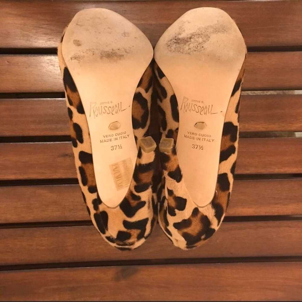 ✨JEROME C. ROUSSEAU✨"Aizza" Leopard Heel - image 4