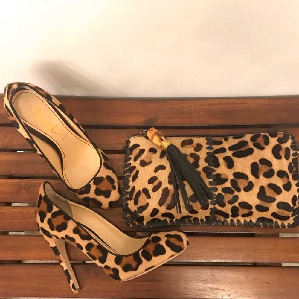 ✨JEROME C. ROUSSEAU✨"Aizza" Leopard Heel - image 6