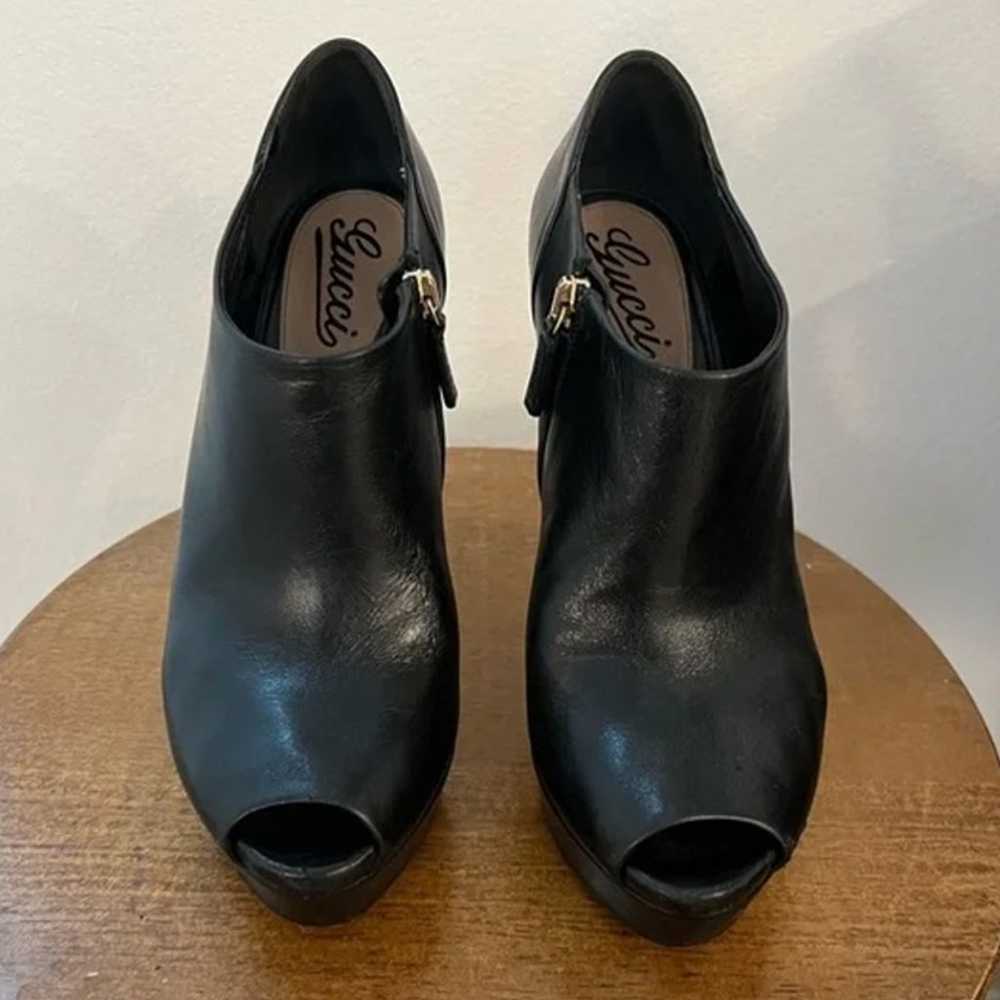 GUCCI Women’s Black Platform Heels Size 37 - image 2