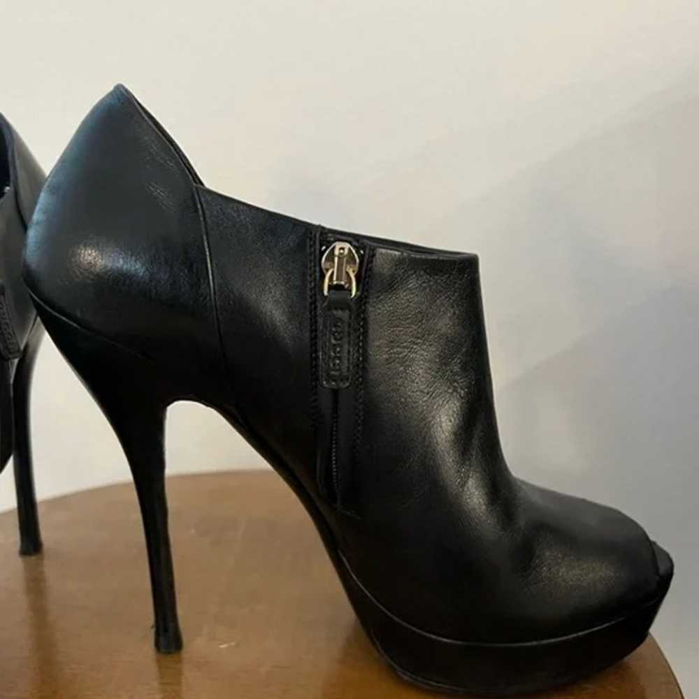 GUCCI Women’s Black Platform Heels Size 37 - image 4