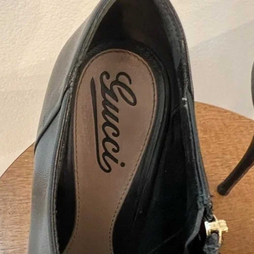 GUCCI Women’s Black Platform Heels Size 37 - image 9