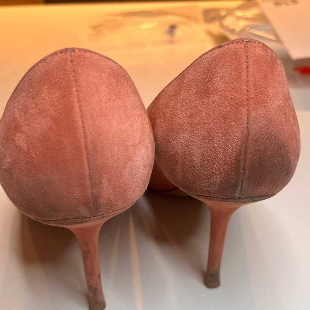 Jimmy Choo Blush Pink Suede Heels size 39.5 - image 10