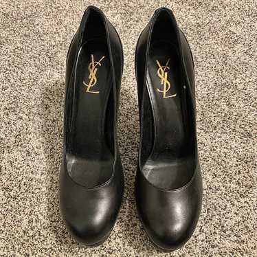 YSL Leather Platform Heels