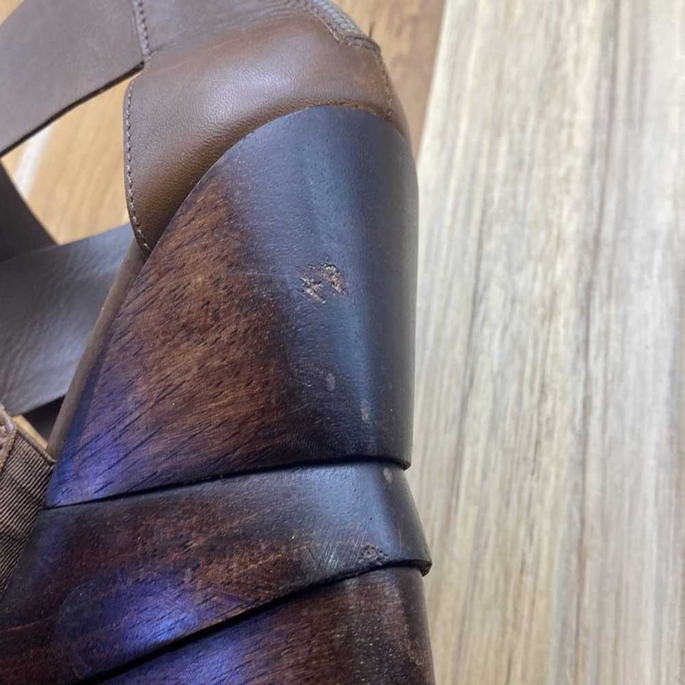 DIANE VON FURSTENBERG Opal Sandal Wedge Wooden Sa… - image 10