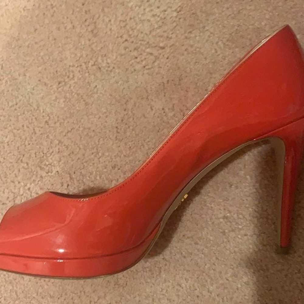 Red Prada high heels Size 9 1/2. - image 1
