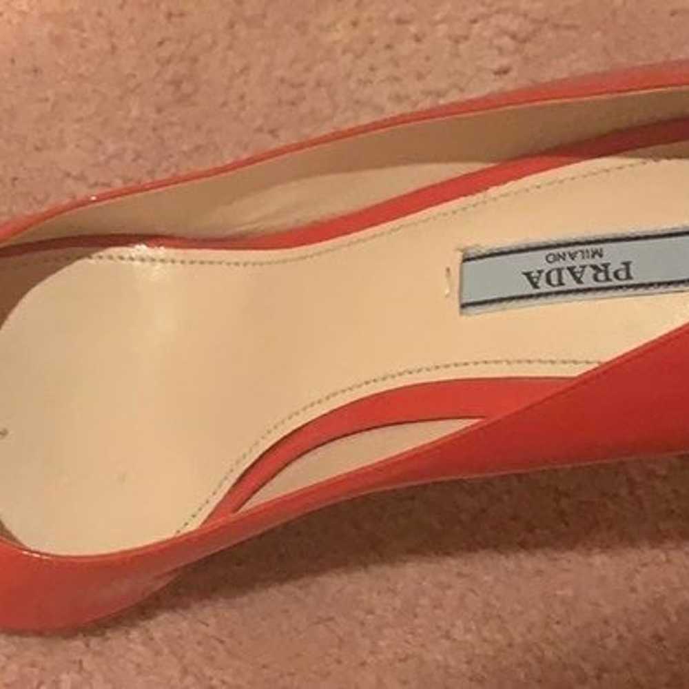 Red Prada high heels Size 9 1/2. - image 2