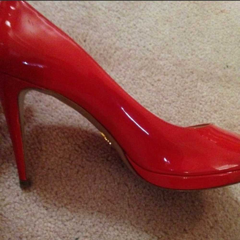 Red Prada high heels Size 9 1/2. - image 5