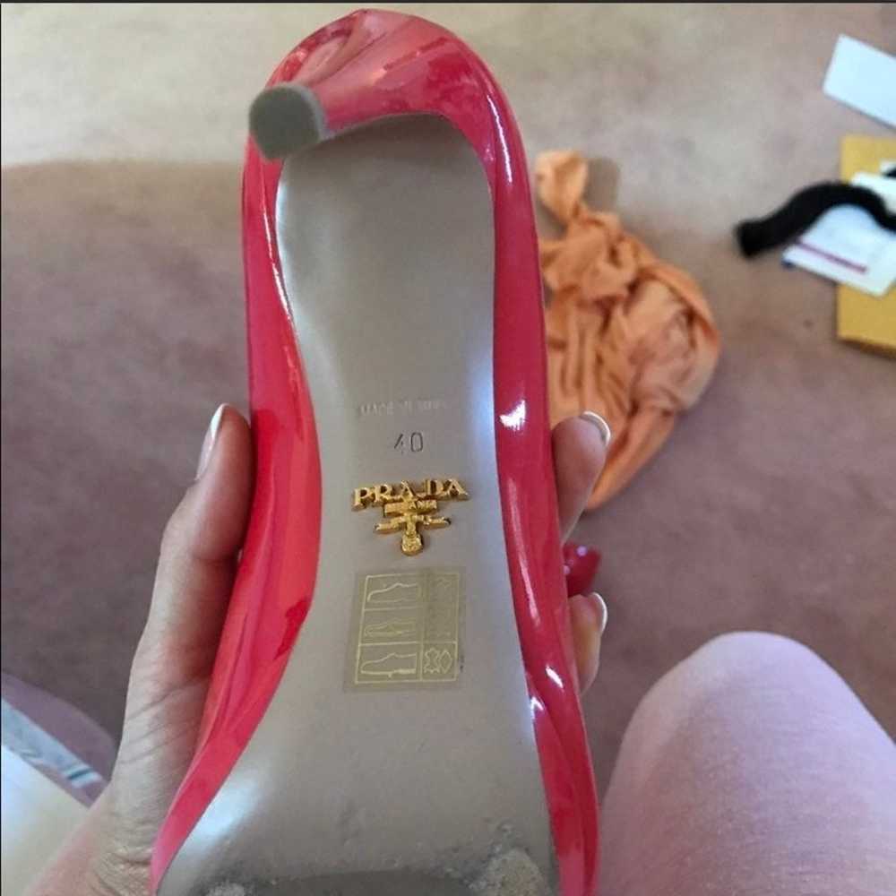 Red Prada high heels Size 9 1/2. - image 6
