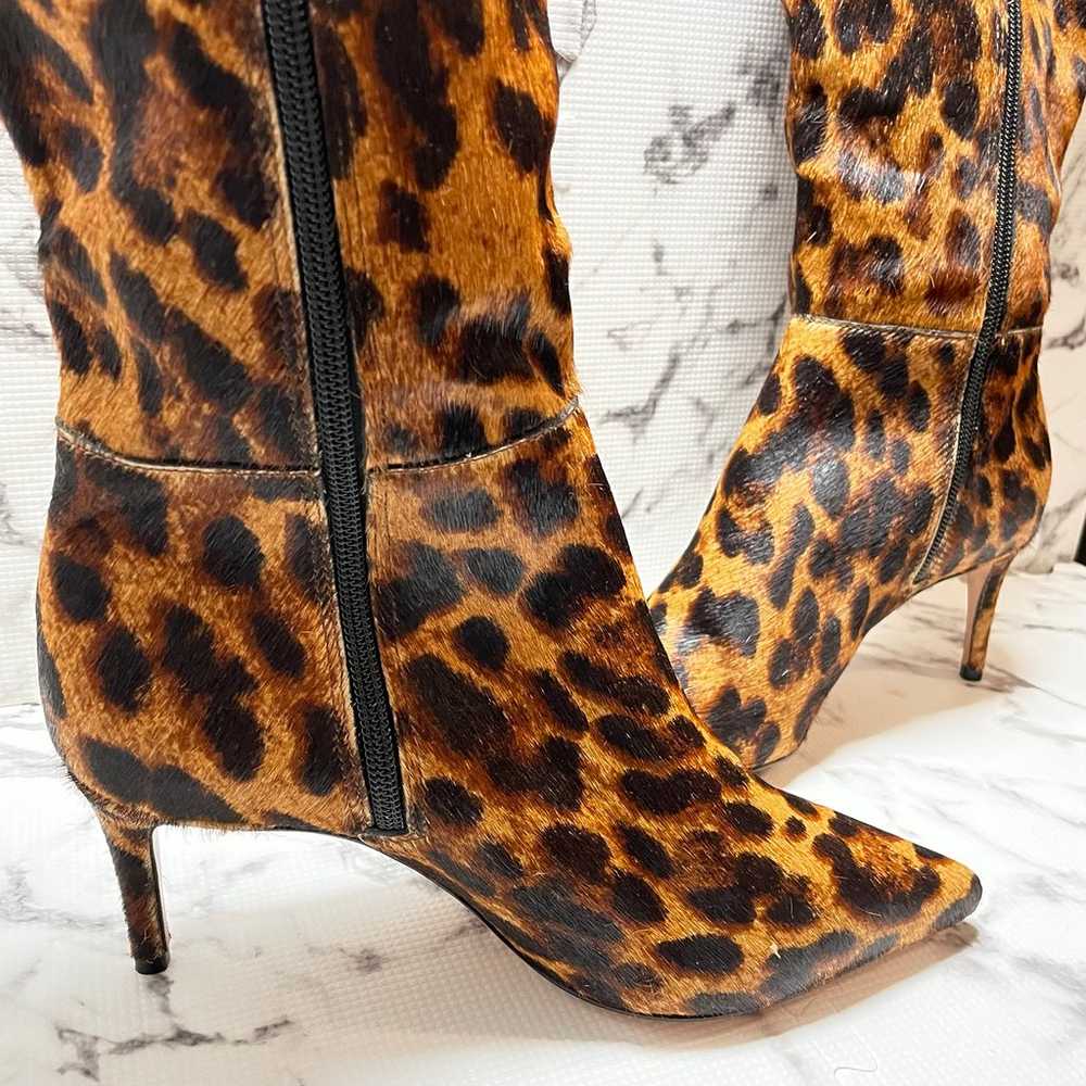 SCHUTZ LEOPARD JUNGLE LEOPARD BOOT HEELS  MIRYANN… - image 3