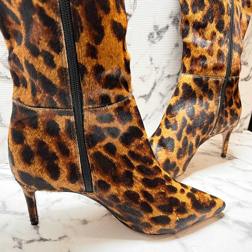 SCHUTZ LEOPARD JUNGLE LEOPARD BOOT HEELS  MIRYANN… - image 4