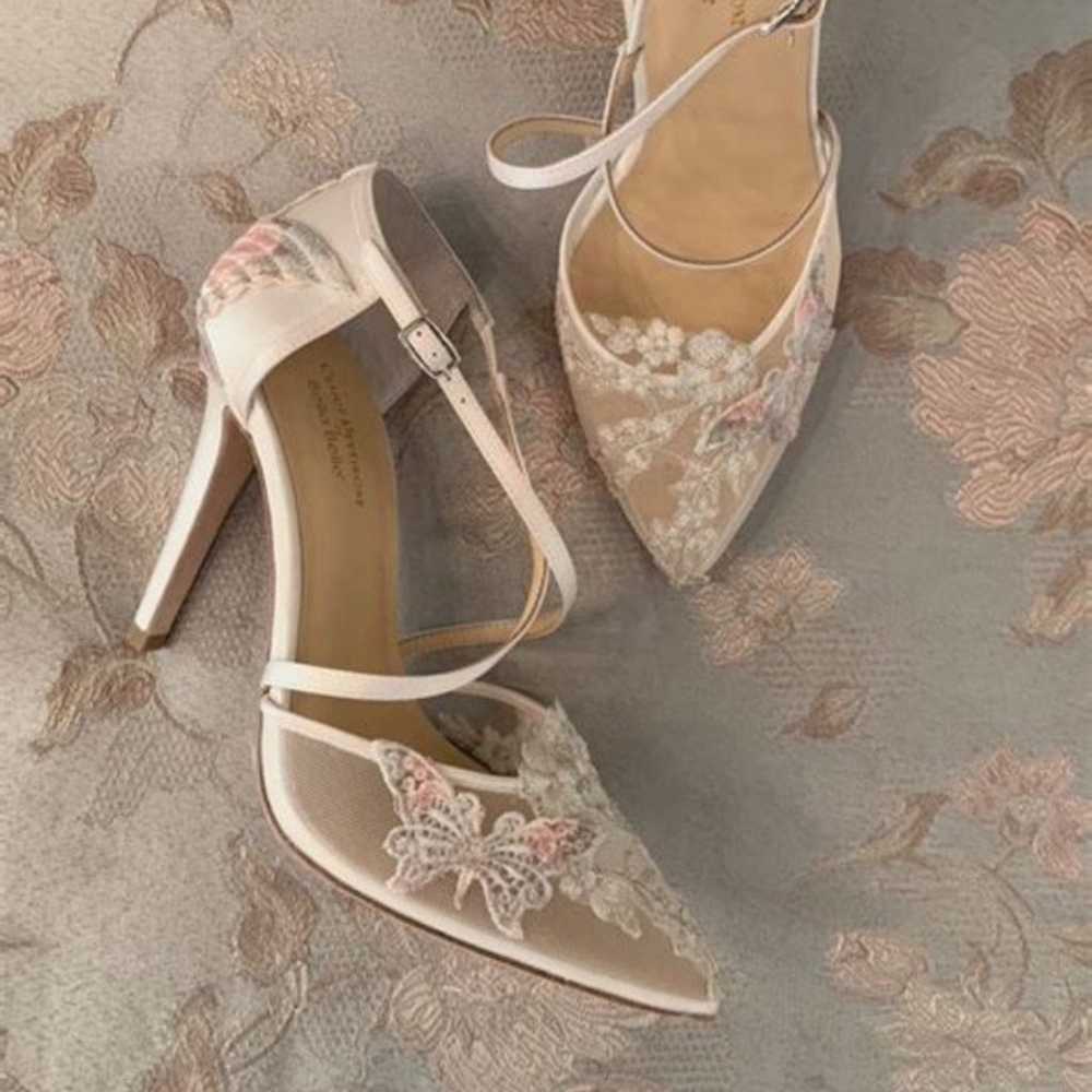White transparent pattern high heels - image 2