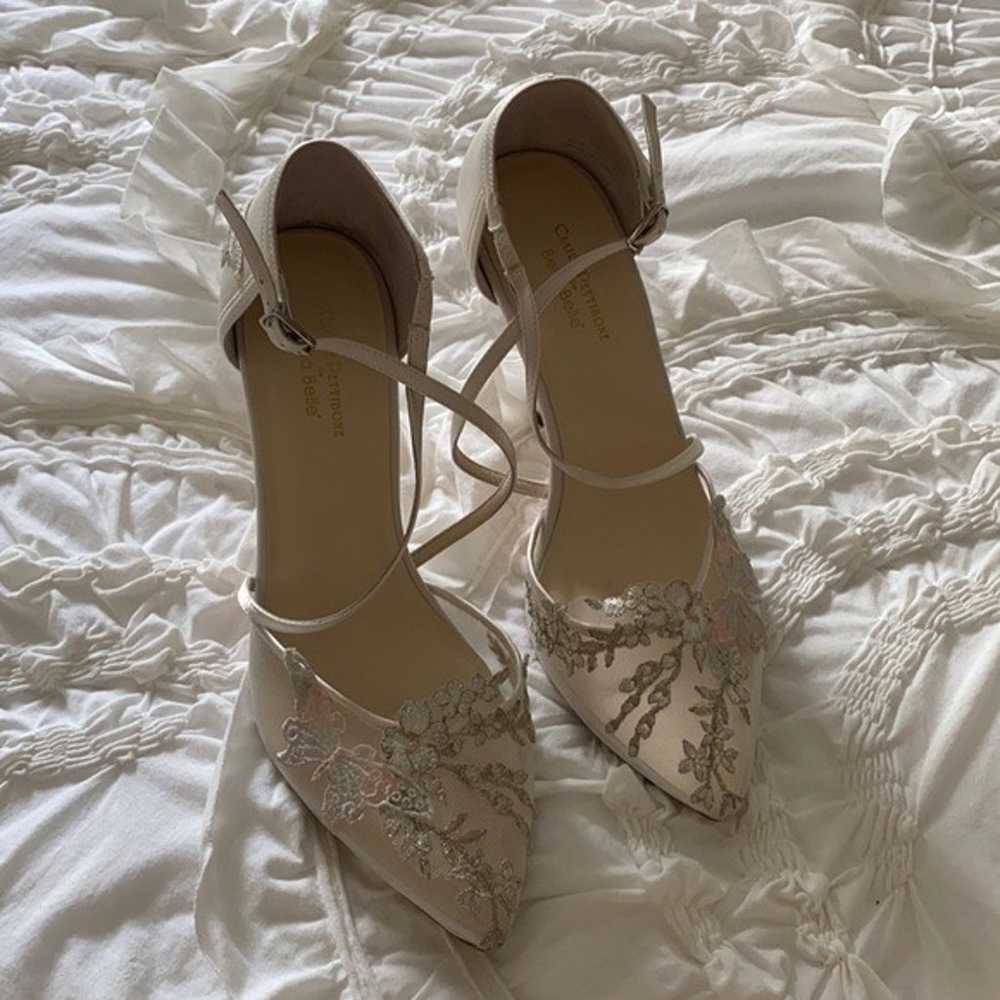 White transparent pattern high heels - image 4