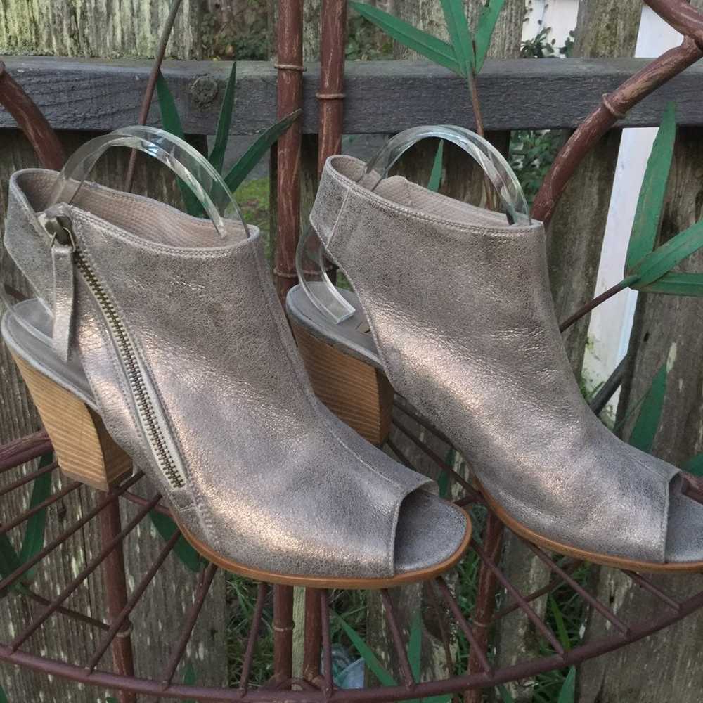 NWOT Paul Green Peep Toe Metallic Bootie - image 1