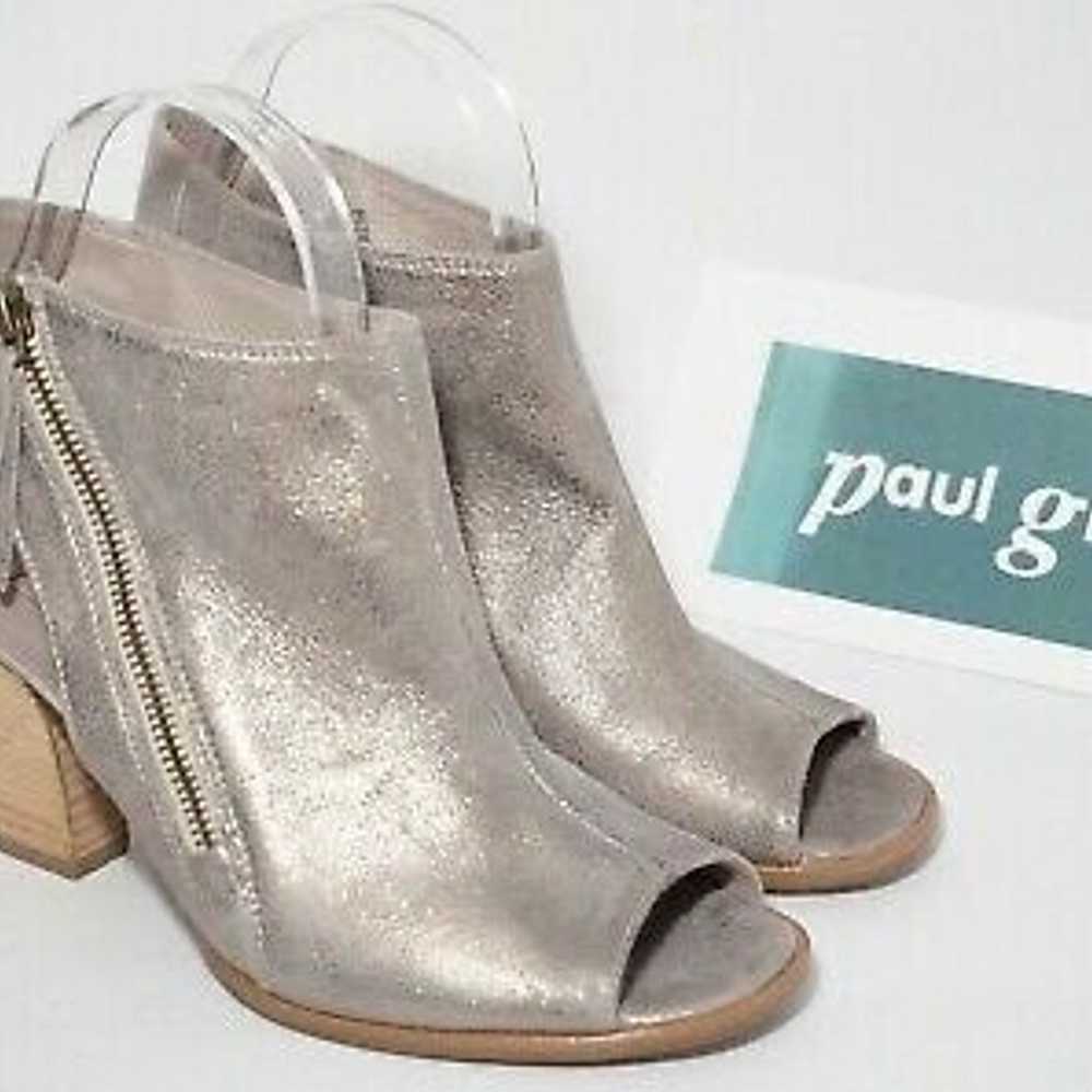 NWOT Paul Green Peep Toe Metallic Bootie - image 2