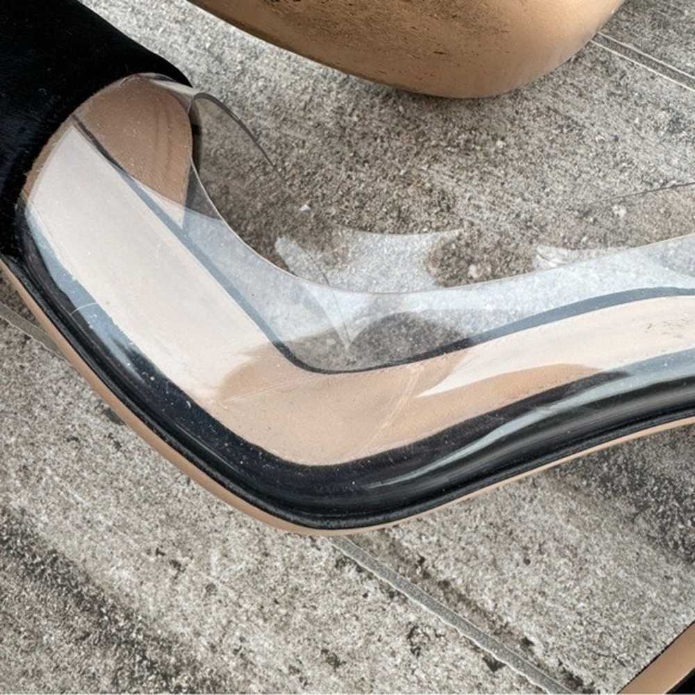 Gianvito Rossi Velvet Plexi Pump Heels - image 6
