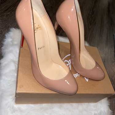 Christian Louboutin Nude Heels Size 40 - image 1