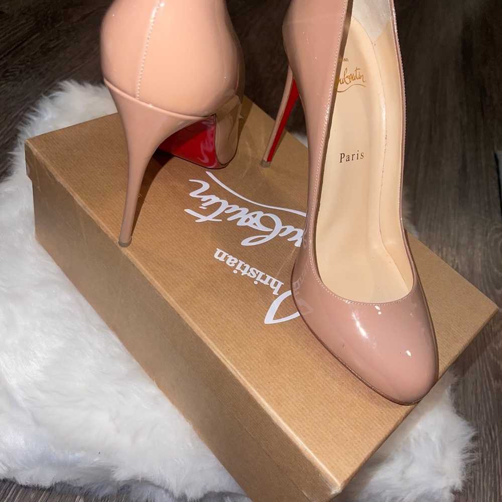 Christian Louboutin Nude Heels Size 40 - image 2