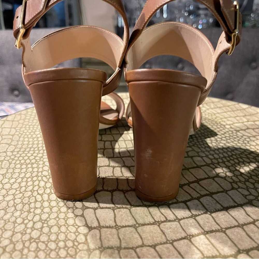 Manolo Blahnik | Heeled Leather Sandals Sz: 8 - image 4