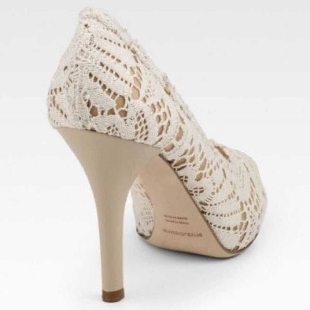 Dolce & Gabbana Ivory Crochet & Mesh Pumps 40 NWT - image 2