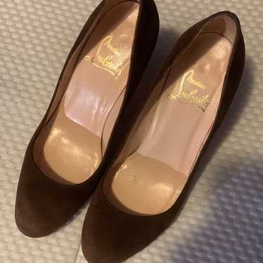 Christian louboutin brown heels - image 1