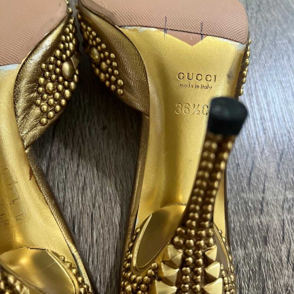 GUCCI HEEL- Dragon Scale LIMITED EDITION- Gold St… - image 5