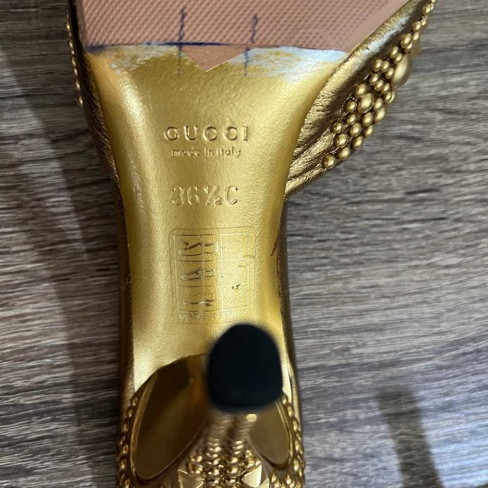GUCCI HEEL- Dragon Scale LIMITED EDITION- Gold St… - image 6