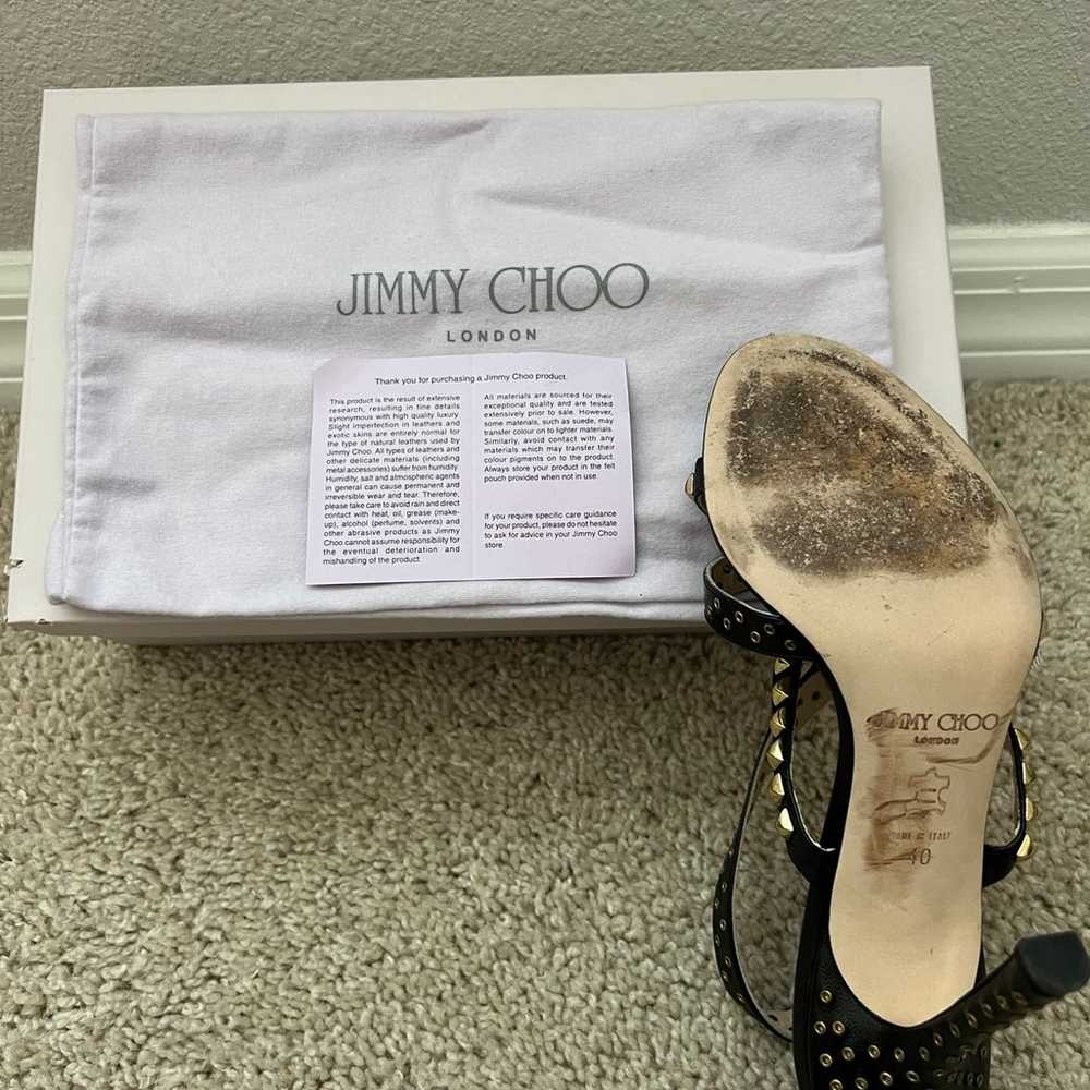Jimmy Choo Inga Strappy Studded Heels - image 6