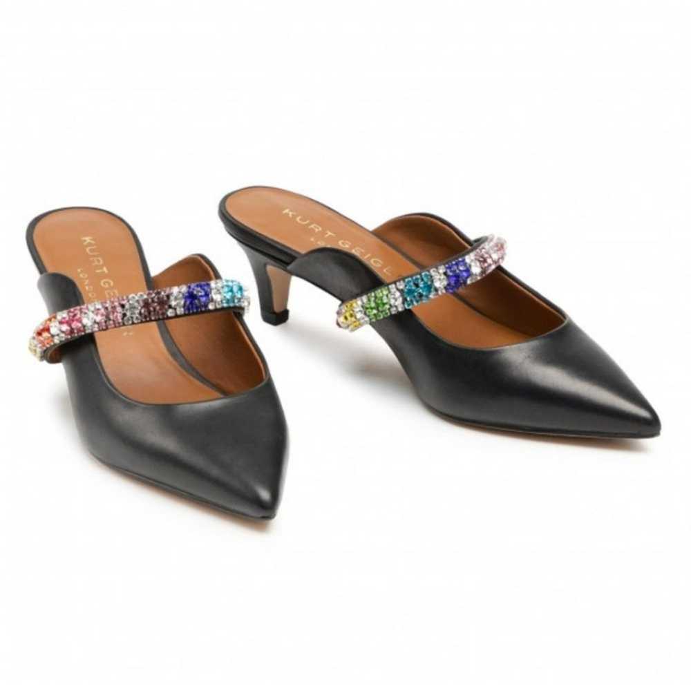 Kurt Geiger Duchess crystal trimmed mules - image 1